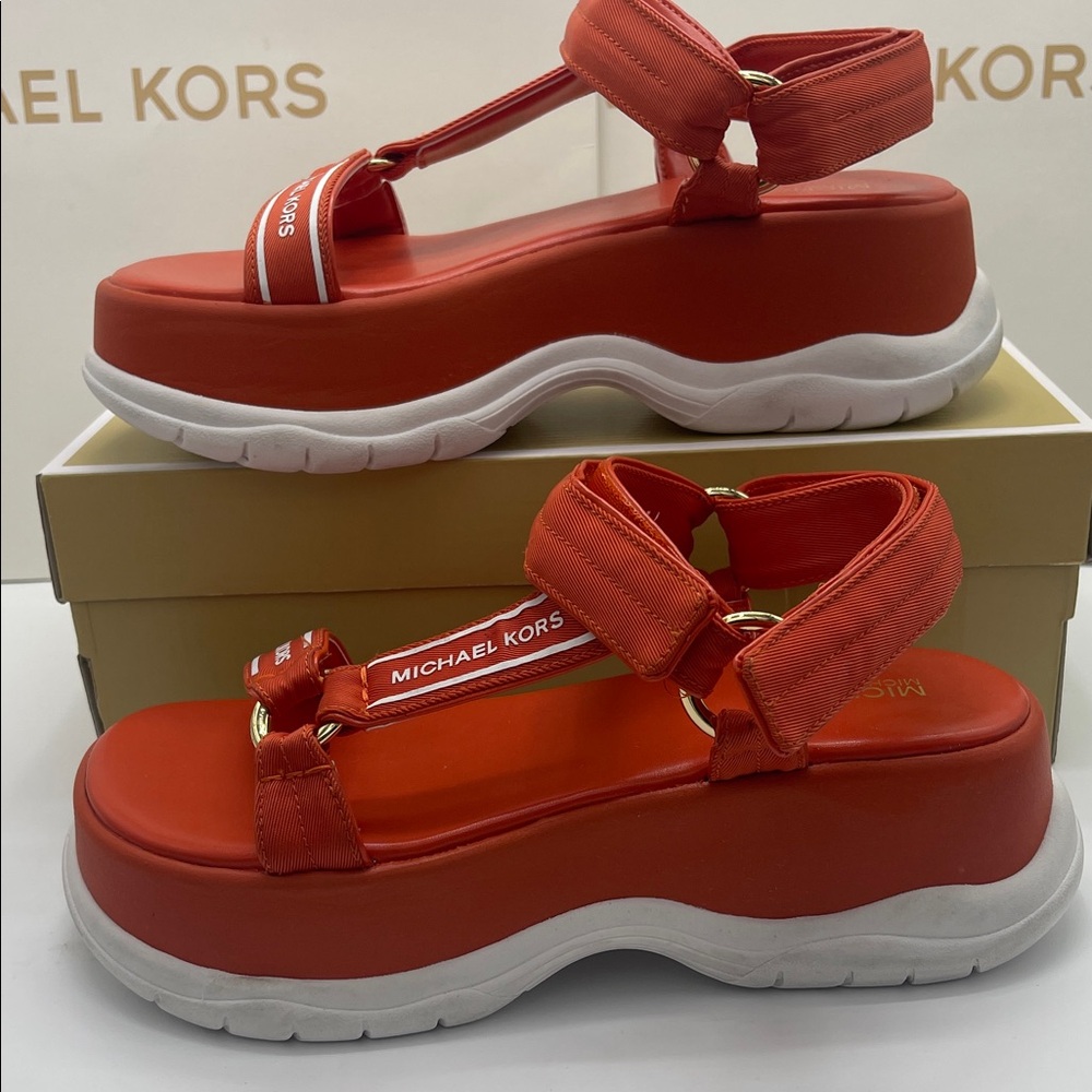 MICHAEL KORS Katrina Nylon Sport Sandal
Red Clay 
New